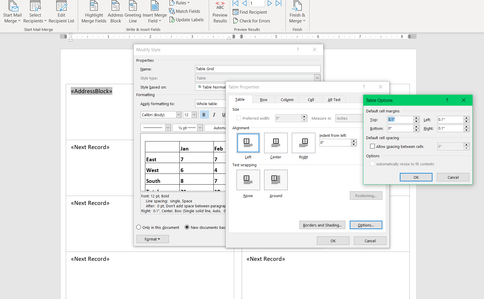 Word Mail Merge Address Block is Double Spaced on Labels - Microsoft Q&A