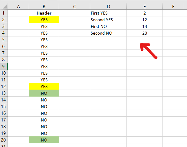 How to find the last row based on the cell value which is repeating in ...