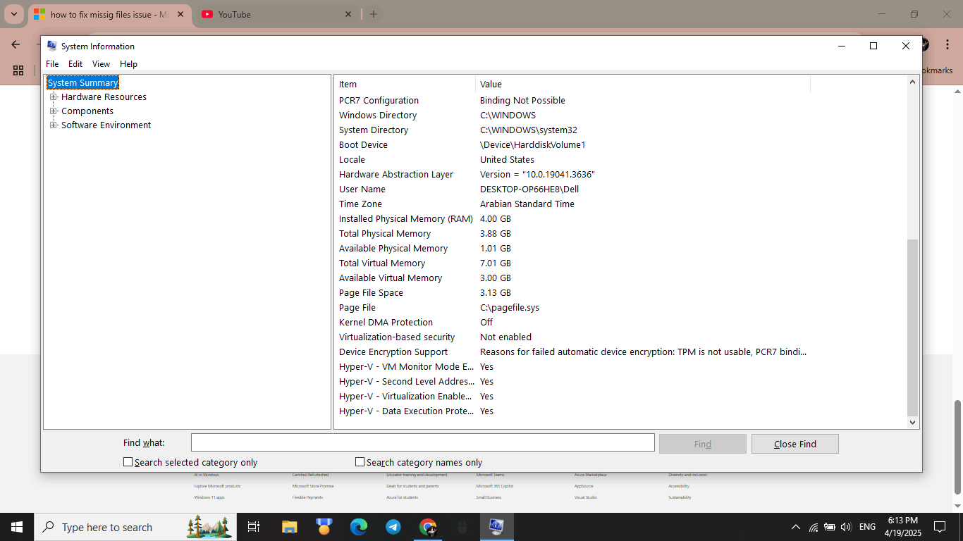 how to fix missig files issue - Microsoft Q&A