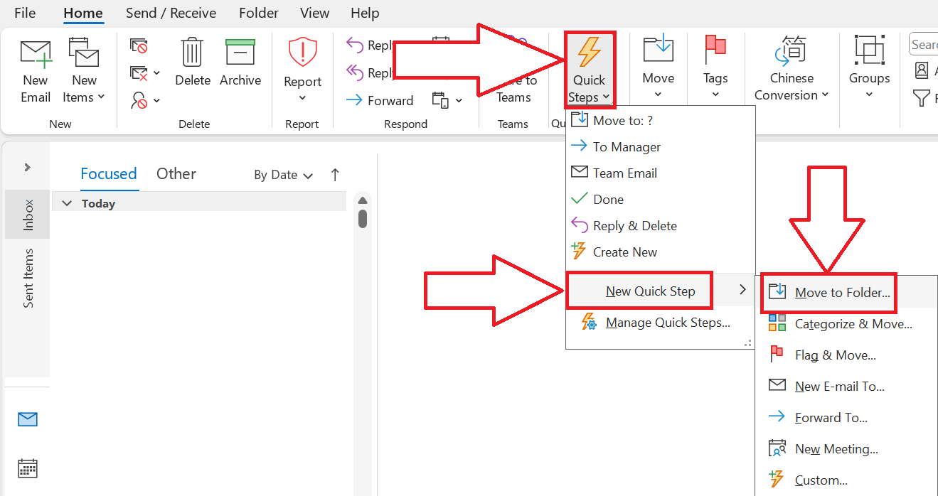 MOVE displays folder name appended with email address - Microsoft Q&A