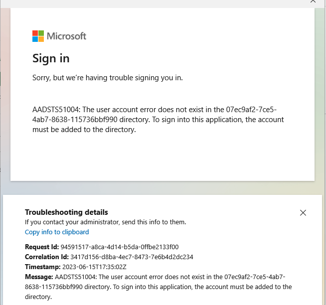 Unable to sign in to O365 apps - User account error - Microsoft Q&A