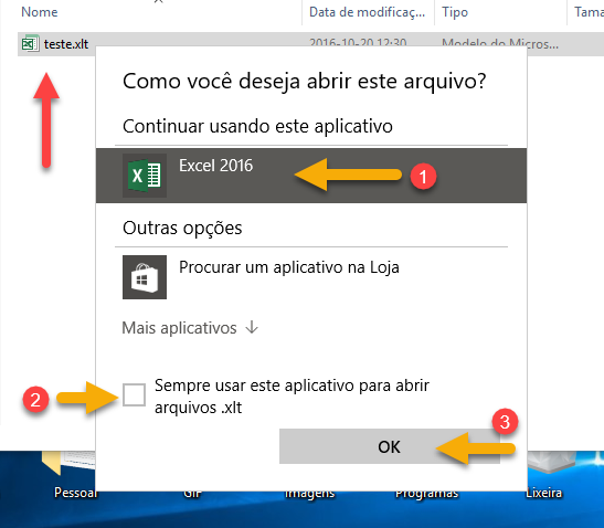 Excel 2016 - Associar extensão XLT - Microsoft Q&A