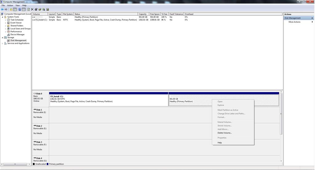 Why my new partition disappears? - Microsoft Q&A
