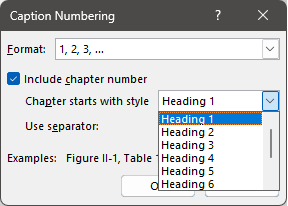 How to show the modified style name in Caption Numbering - Microsoft Q&A
