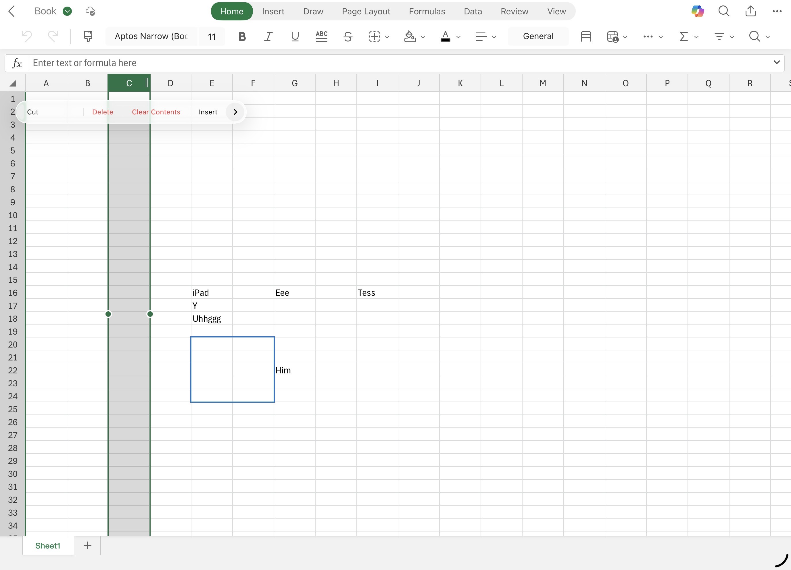 Excel copy button is invisible on iOS26 and iPadOS26 - Microsoft Q&A