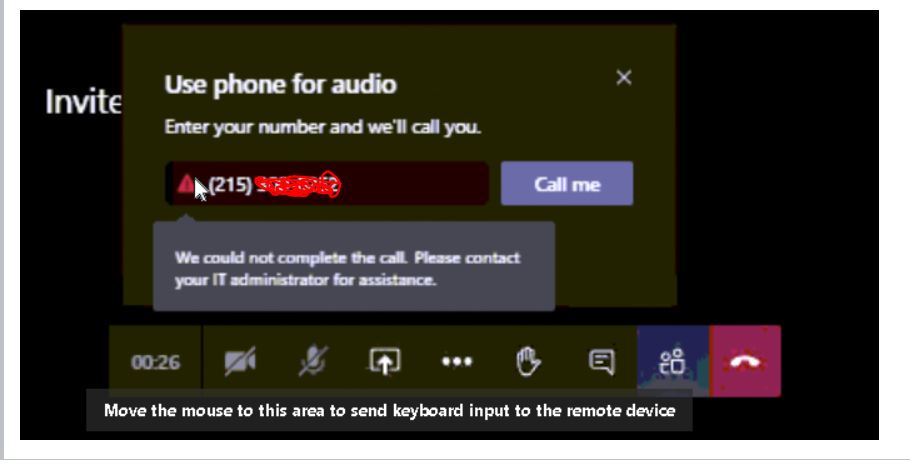 Phone for Audio - Microsoft Q&A