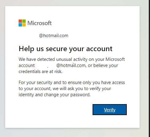 Locked out of a Hotmail account - verification form fails too ...