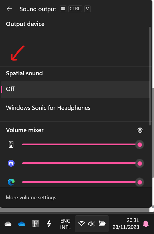 Speaker Icon at the taskbar does not list output devices - Microsoft Q&A