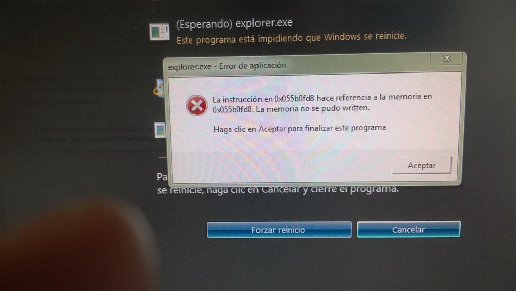 explorer.exe - error de aplicacion - Microsoft Q&A