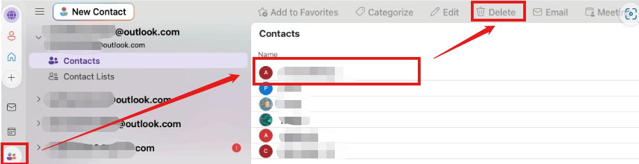 How do I remove the current contacts in my address book? - Microsoft Q&A