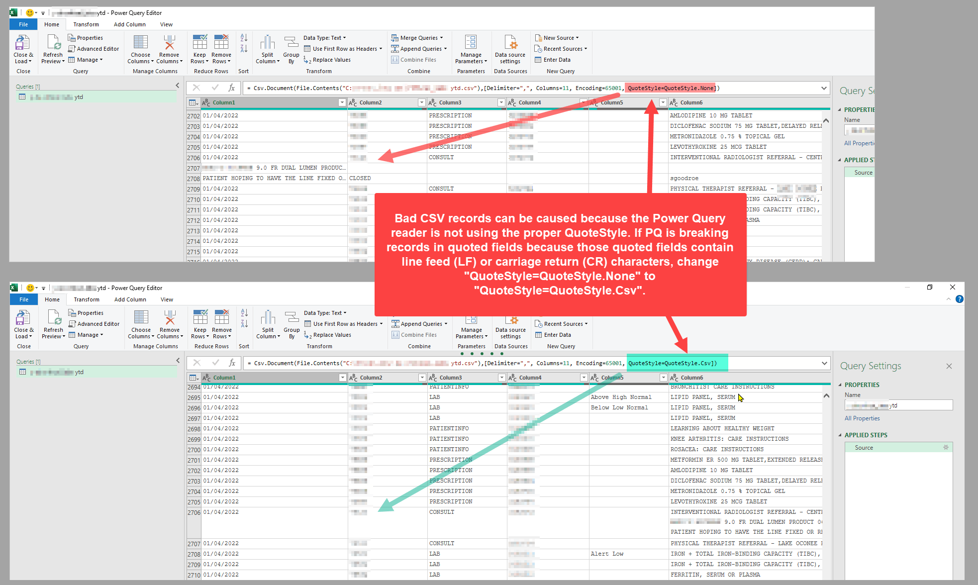 Excel opens this CSV just fine but Power Query cannot. Why? - Microsoft Q&A