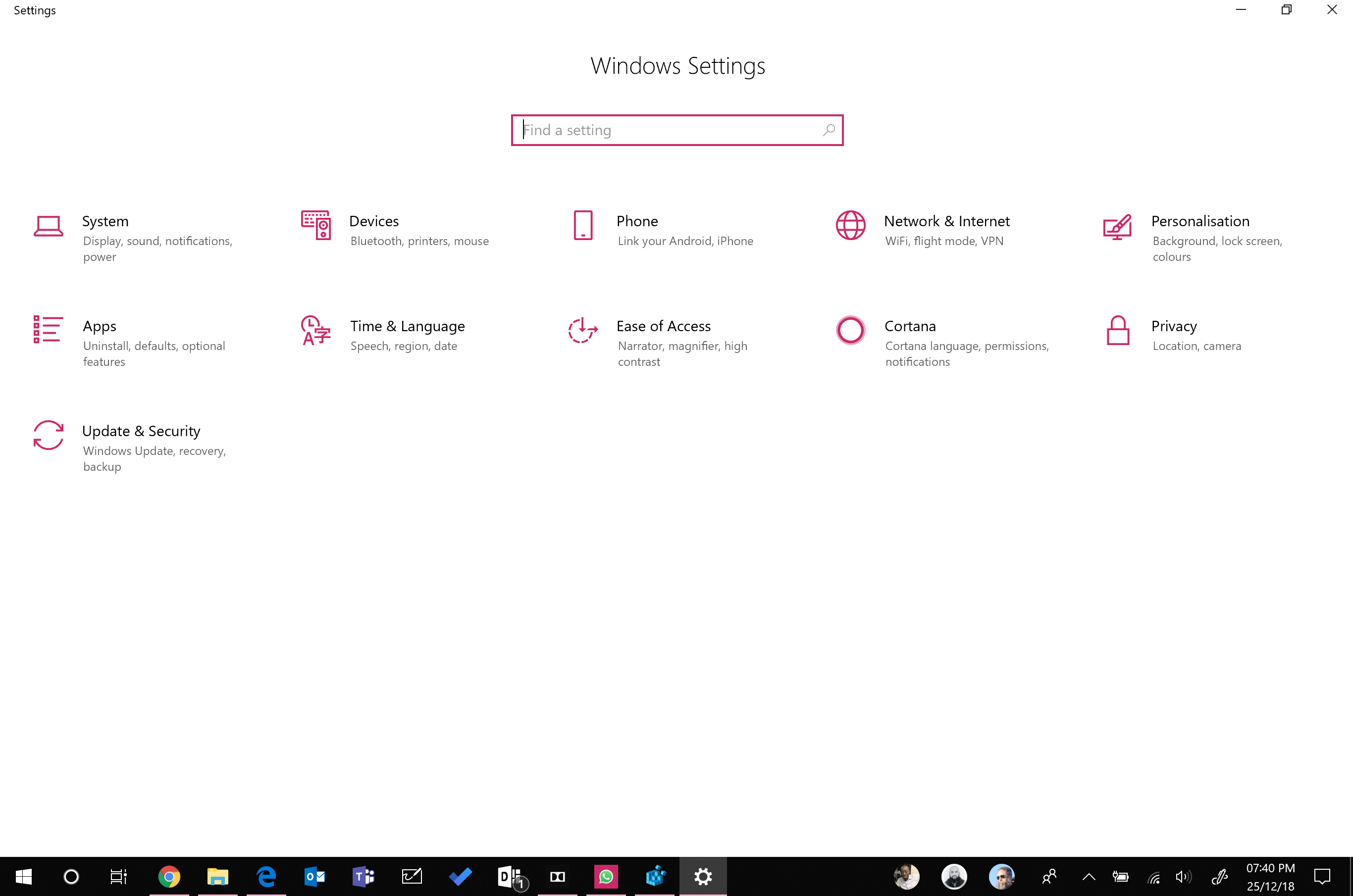 Account option is missing in Windows 10 Setting - Microsoft Q&A