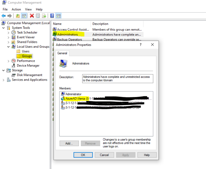 Intune Autopilot Device with Assign Local Administrator Right After