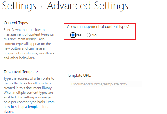 Content Type / Document Sets - Microsoft Q&A
