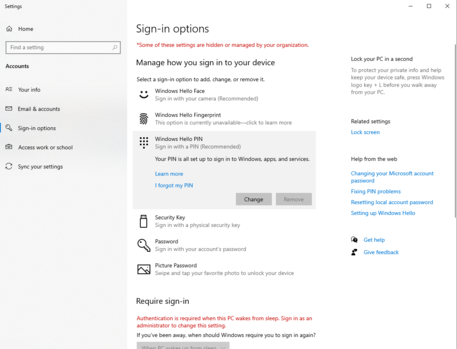 Windows Hello PIN - I forgot my PIN: Just keeps looping doesn't let me ...