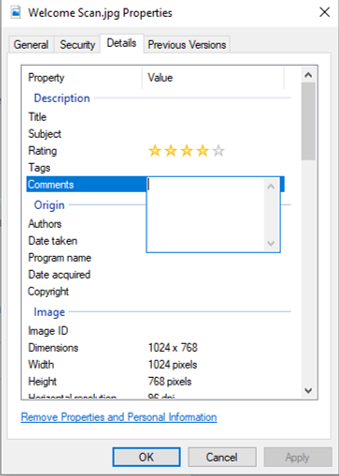 Comments on photos in Windows 10 - Microsoft Q&A
