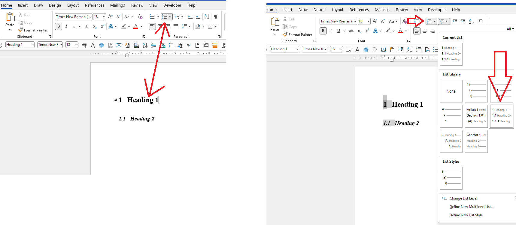 Word Multi-level lists automatically go to single level list ...