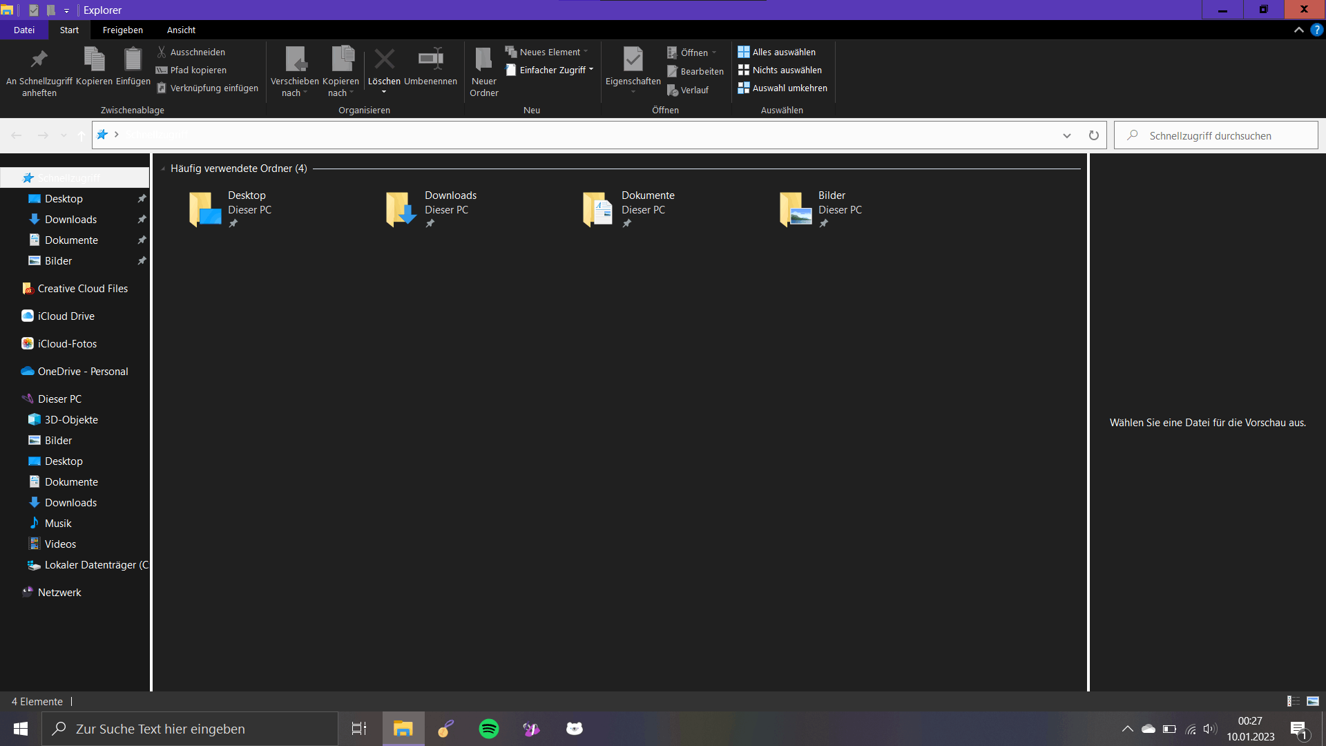 Warum ist die Leiste, etc in meinem File Explorer weiß? - Microsoft Q&A