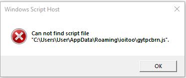 Windows 10 - Windows script host cannot find script file. - Microsoft Q&A