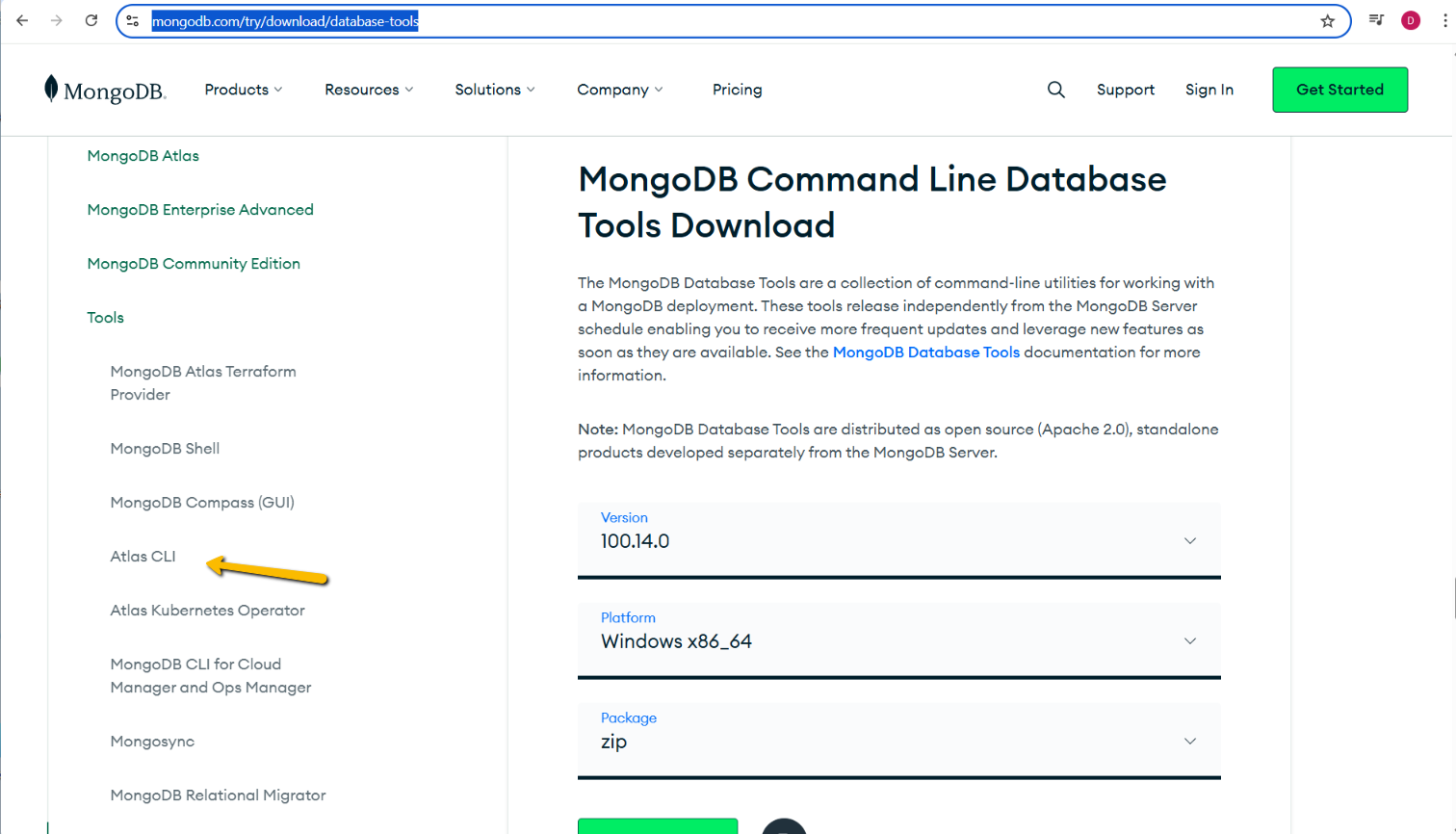 MongoDB Command Lune Database Tools Download