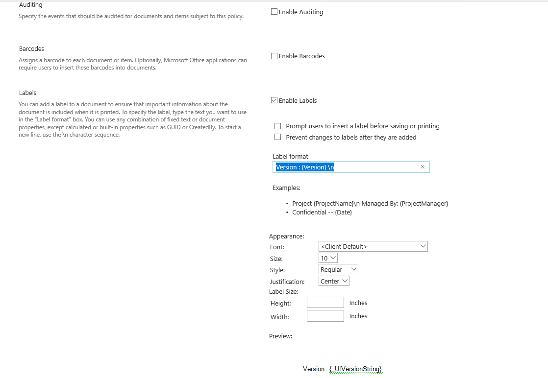 How to automatically display the document version number in the Header ...
