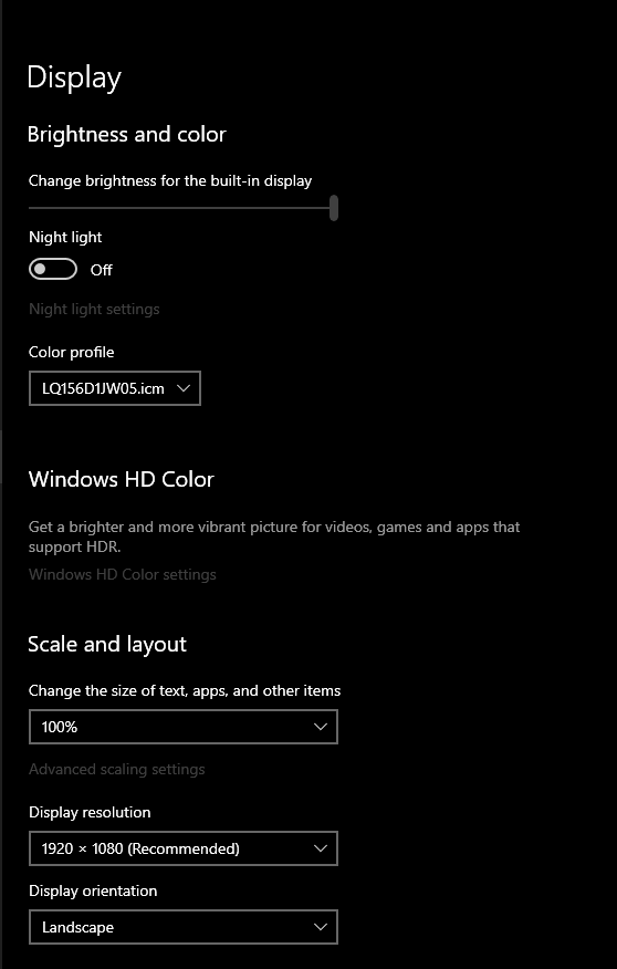 Disable Adaptive Brightness - Microsoft Q&A