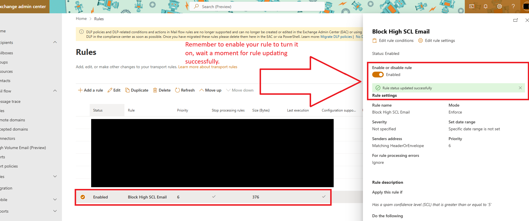 Forwarding mail to external mailbox only when it is clean - Microsoft Q&A