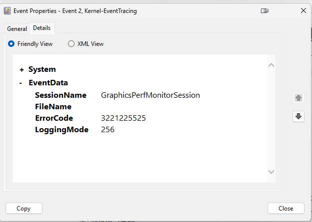 Getting 500+ errors daily on Event Viewer from