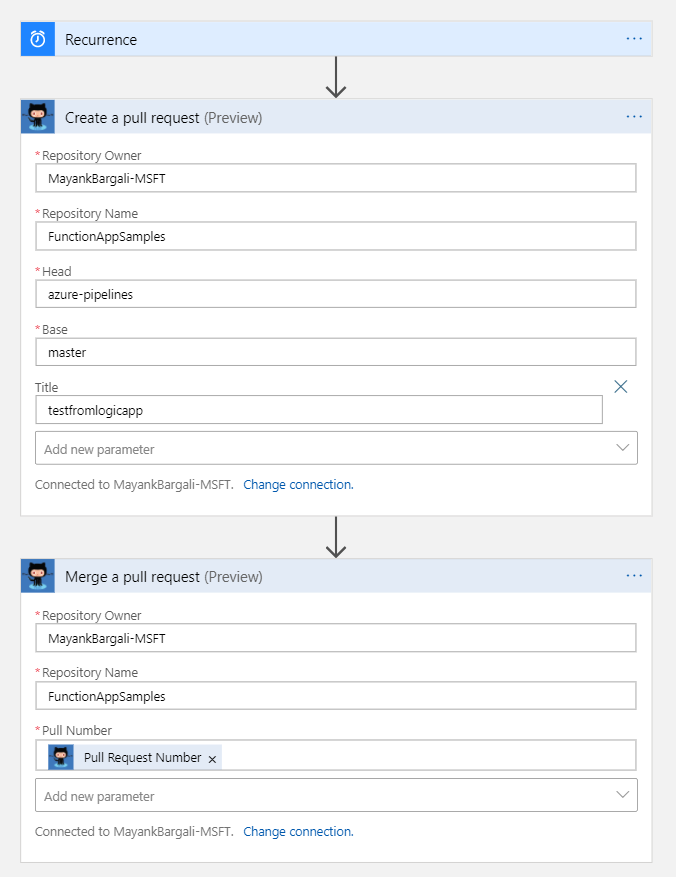 Logic app From B to Master - github - Microsoft Q&A