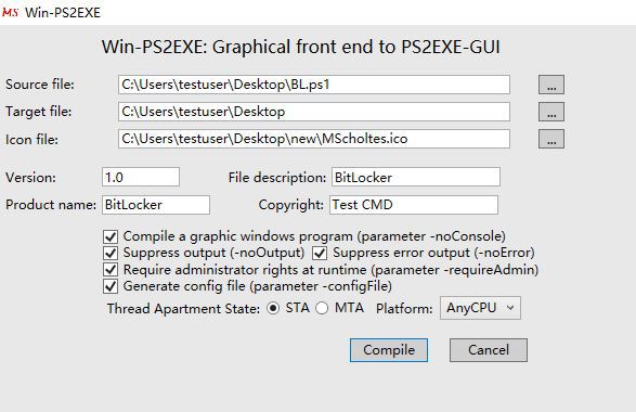 How To Convert a PowerShell Script into an EXE File 