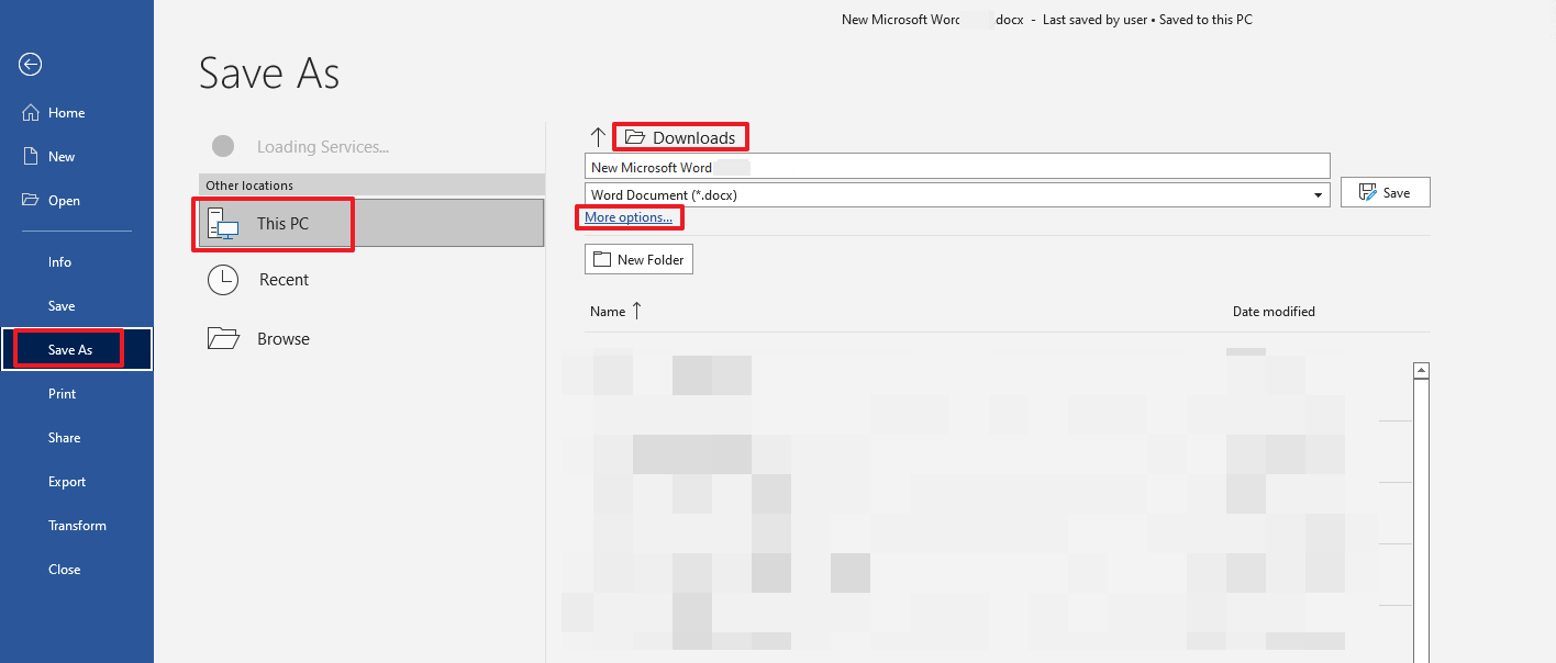 Saved File location not remembered - Microsoft Q&A