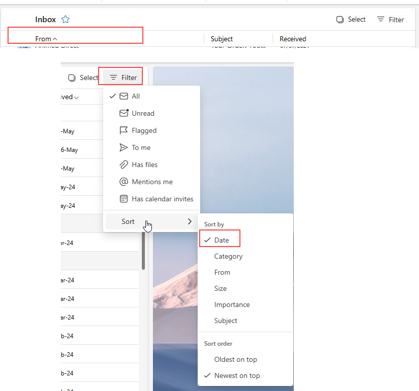 Clicked on something, now inbox view completely changed - Microsoft Q&A