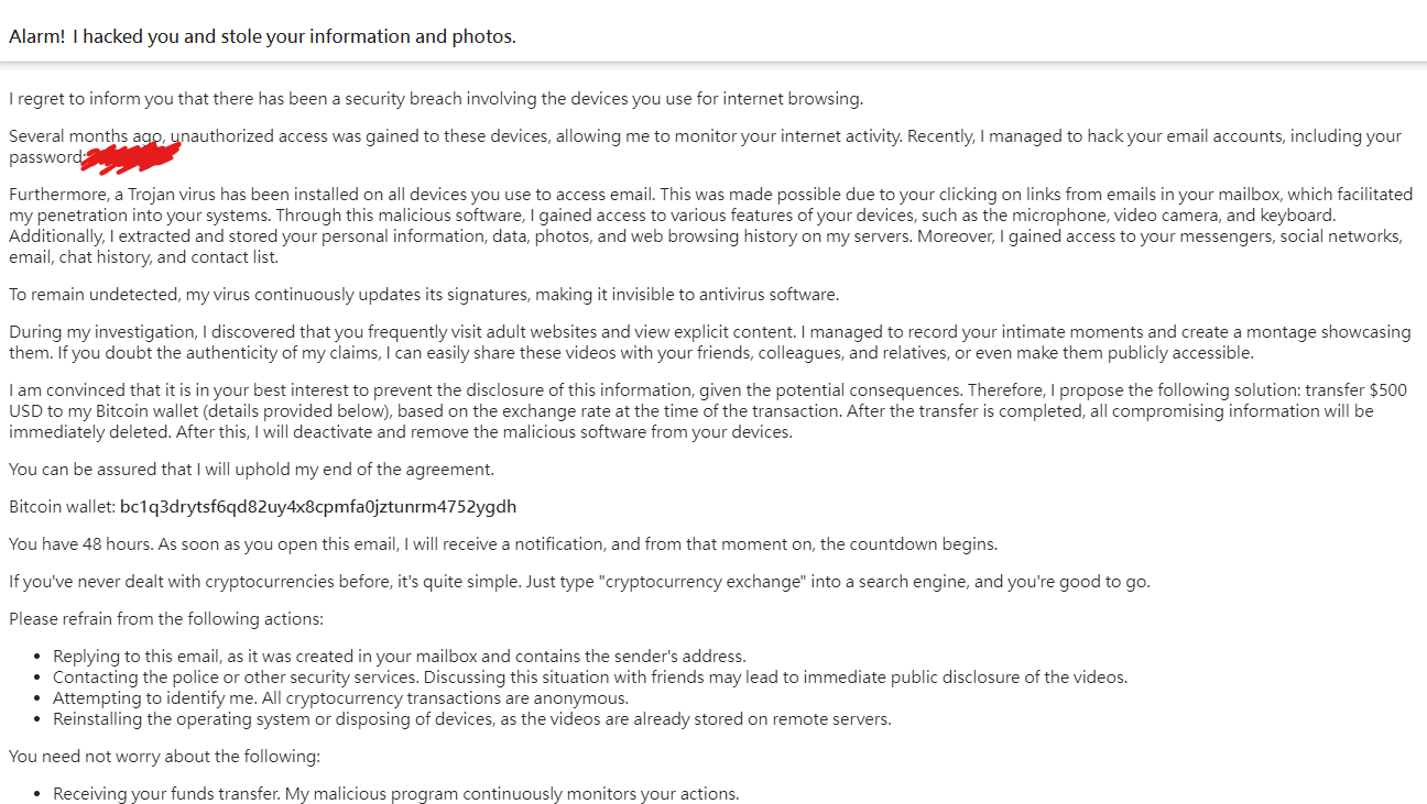 收到自己寄來的勒索信，並且不斷有其他國家的人嘗試同步- Microsoft Q&A