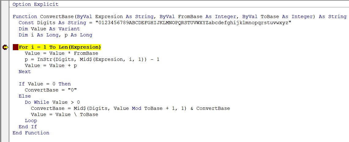 Single stepping a user defined function in VBA for Excel - Microsoft Q&A