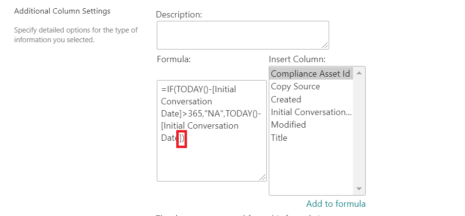IF formula on SharePoint - Syntax Error - Microsoft Q&A