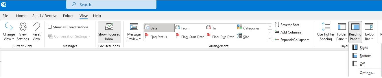 My Outlook view is messed up. I tried using the current view--> reset ...