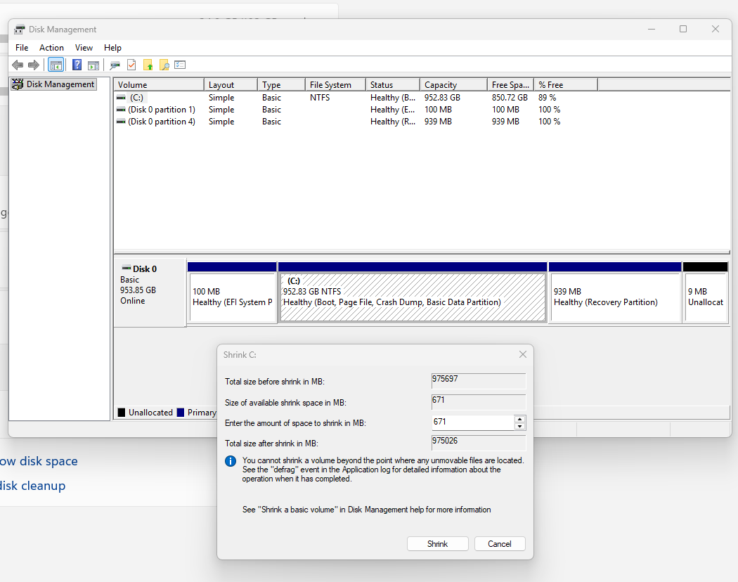 Creating a new partition on my hard drive - Microsoft Q&A