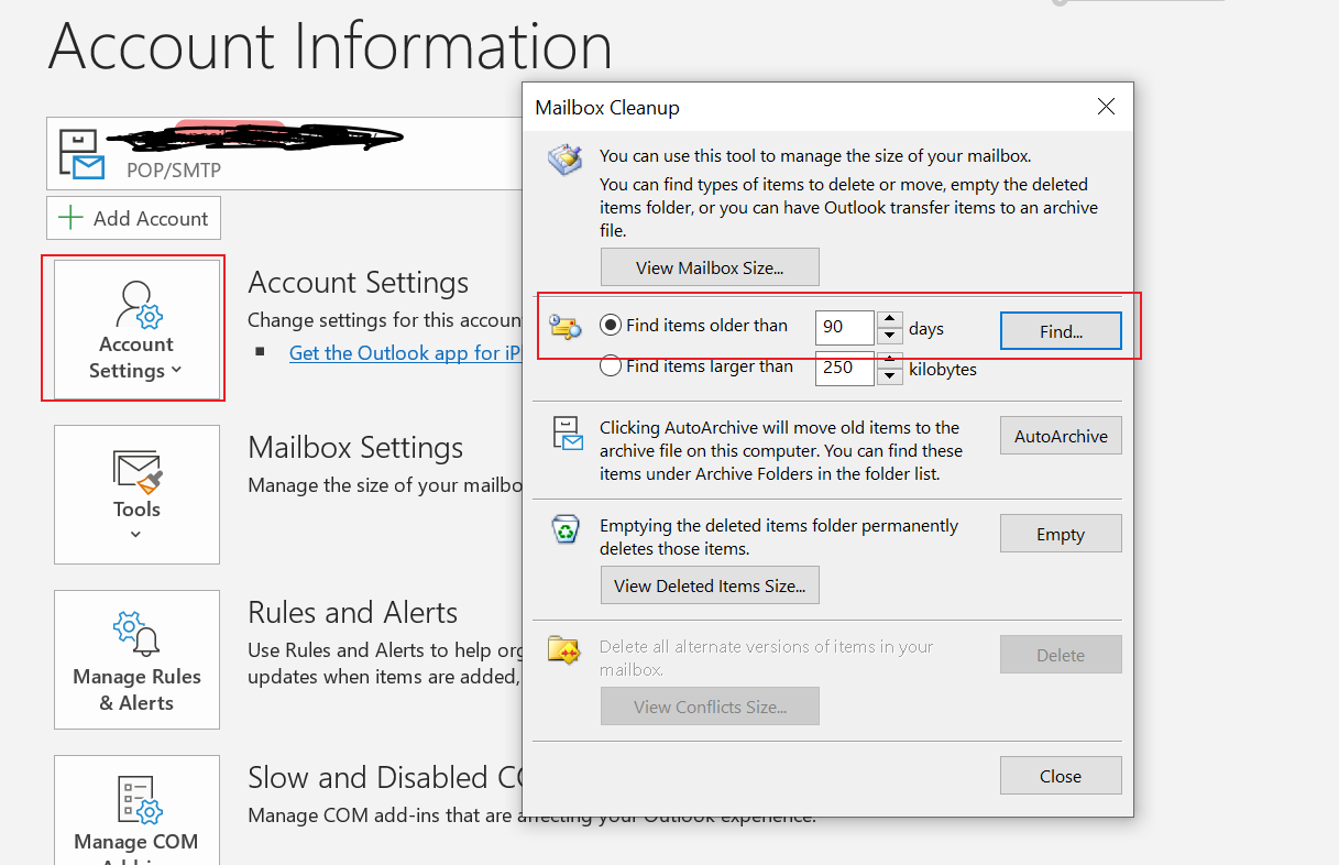 My Outlook 365 email is based on Last Modified Date, not Received date ...