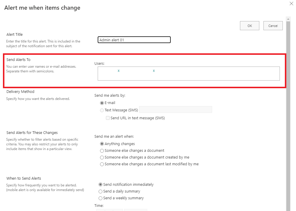 Sharepoint Alerts are not sending to a shared inbox - Microsoft Q&A