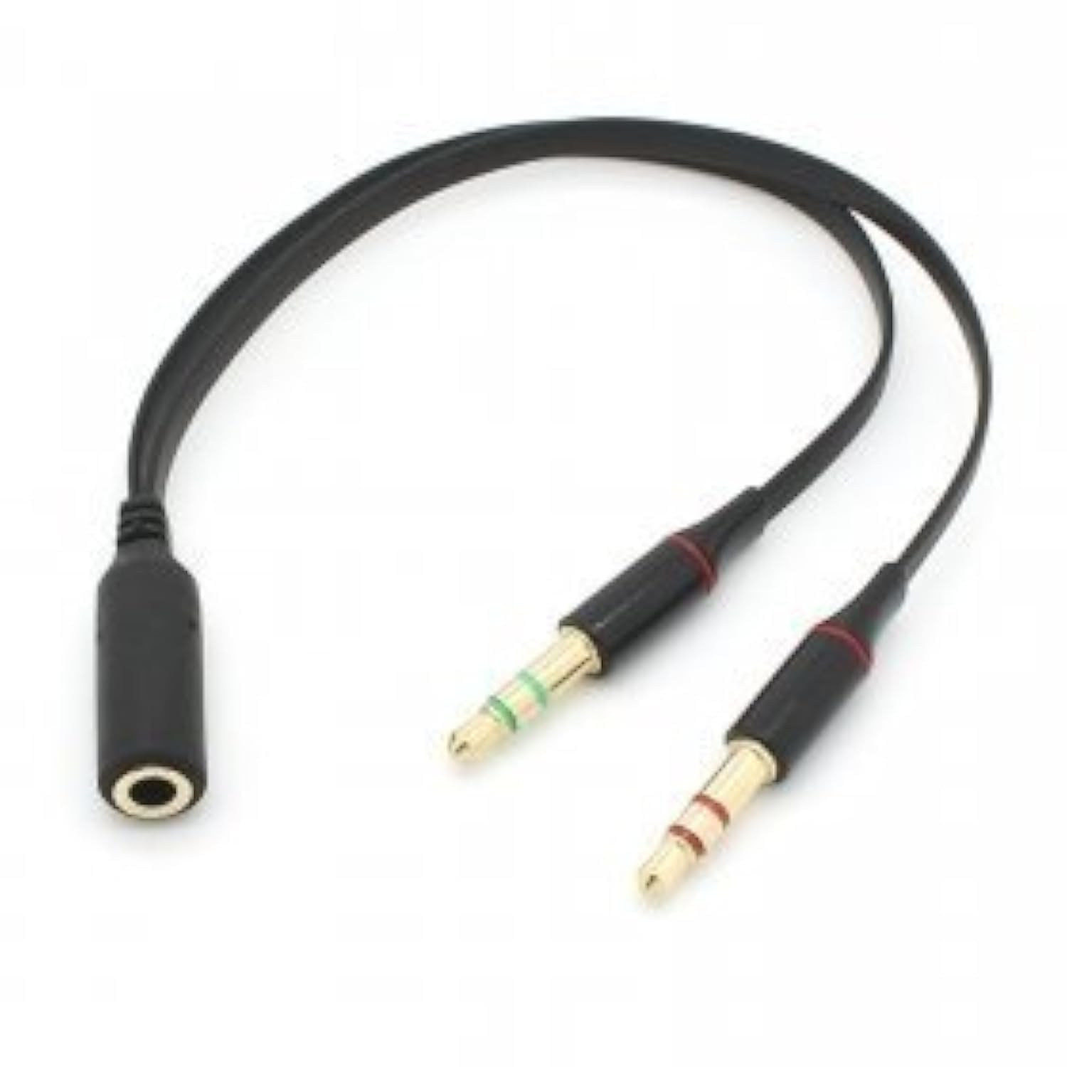 Amazon.com: Xiwai Black Dual 3.5mm Male to Single Female Headphone  Microphone Audio Splitter Cable for Cell Phone & Tablet & Laptop : Musical  Instruments