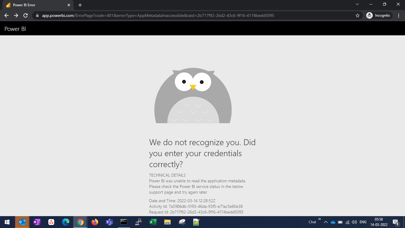 Power BI - not able to share a report to user within same domain ...