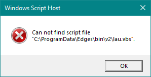 I'm getting cannot find lau.vbs script file error - Microsoft Q&A