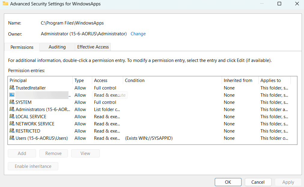 Asking for administrator's permission even though Im the admin, and ...