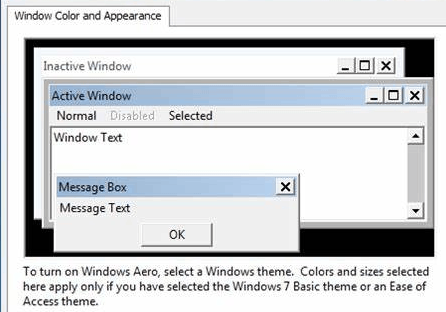 Popup chat titlebar/banner colours for the active/foreground window vs ...