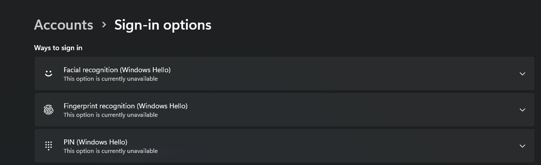 All sign-in options unavailable - Microsoft Q&A