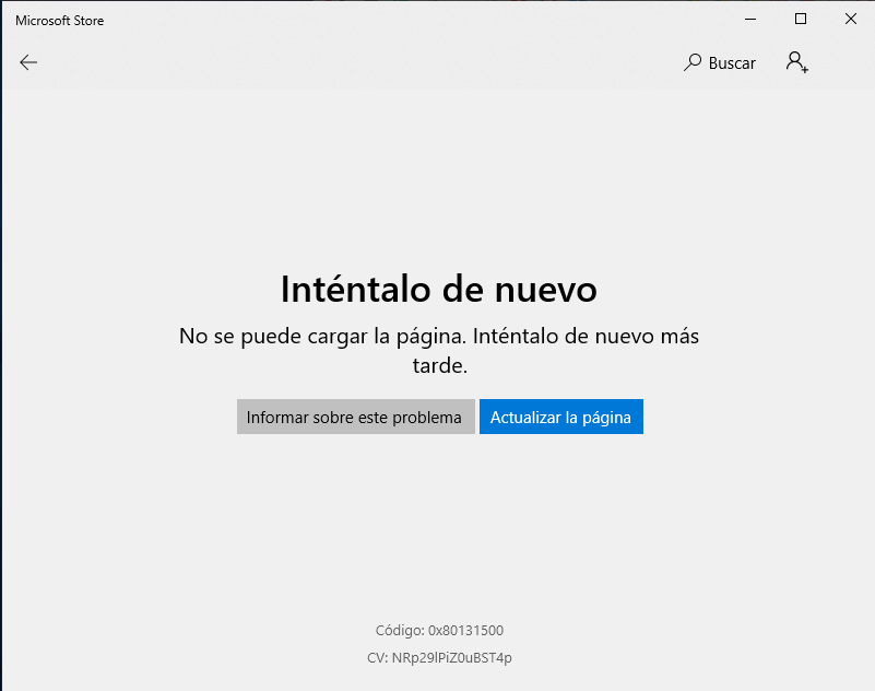 Windows 10 Error 0x80131500 - Microsoft Q&A