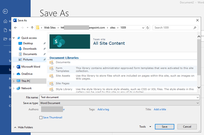 Horrible bug when saving a file with mandatory properties in SharePoint ...