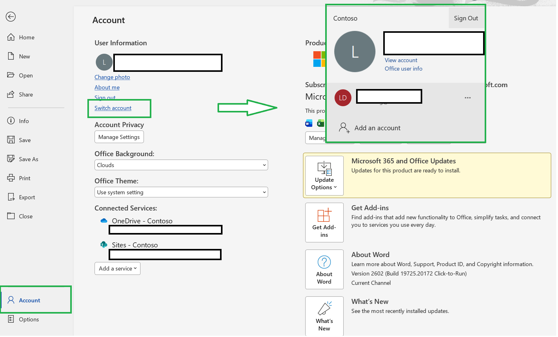Change account type - Microsoft Q&A