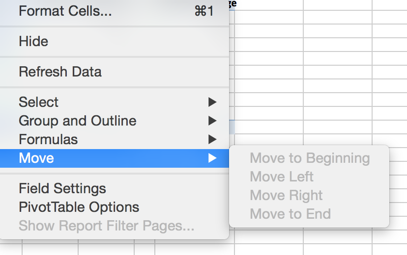 Changing column Order in a pivot table - Microsoft Q&A