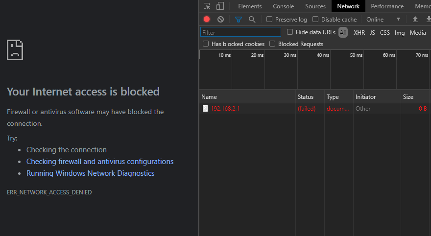 Cannot load web pages on local area network - Microsoft Q&A